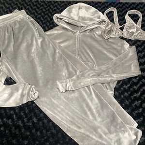 Skims 3 pc velour set